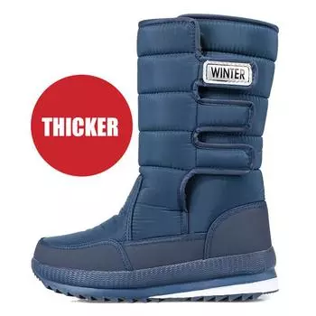 WOTTE Men Boots NEW Winter Shoes Men Warm Snow Boots Mid-calf Men Winter Shoes Thick Plush 30% Wool Outdoor Winter Boots 39 камуфляжный