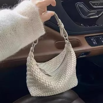 Woven Hand-held Small Bag Versatile Casual Hand-held Crossbody Bag Single-shoulder Bag