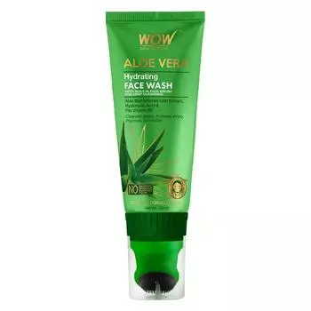 Wow Skin Science Алоэ Вера с гиалуроновой кислотой и провитамином B5 Увлажняющий нежный гель для умывания лица, 100 мл