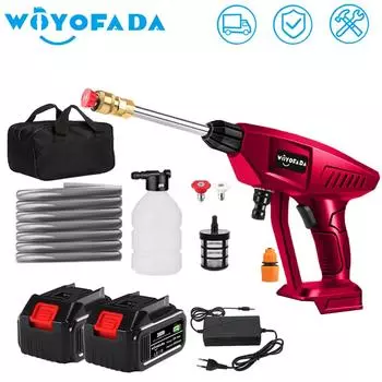 WOYOFADA Беспроводной распылитель воды высокого давления для автомойки, портативный мойщик высокого давления, генератор с сумкой для инструментов для Makita, аккумулятор 18 В no battery no plug