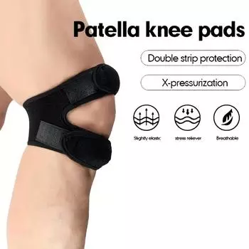 WRELS Patella Knee Strap Sports Kneepad Adjustable Knee Band Professional Protector Pad Belted Protector Open Knee Wrap Band