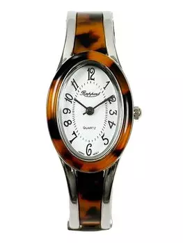Wristwatch Rapole Oval Bangle Watch Silver Slim 188231 Brown [Takeuchi Shoji] Women s