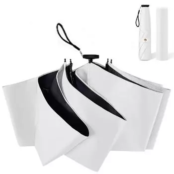 выпуск в 2024 году JIS Parasol UV cut полностью складной зонт, который можно использовать как УФ-ветровую воду, подходящую как для солнца, так и для удобного хранения белый