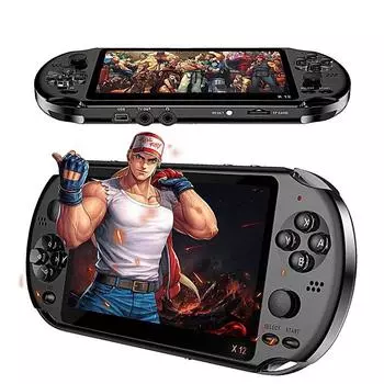 X12 игровая видеоигра портативная игровая консоль для PSP ретро двойной рокер джойстик 5,1-дюймовый экран ТВ игровой плеер для SFC/GBA/NES/Bin
