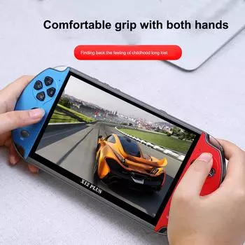 X12 Plus 7-дюймовая игровая консоль, встроенная в 1000 игр, 16 ГБ, портативная игра с двойным джойстиком