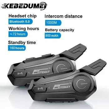 X1 Plus Motor Helmet Intercom Bluetooth 5.0 Мотоциклетная беспроводная гарнитура 1000 м переговорное устройство громкой связи шлем-переговорное устройство