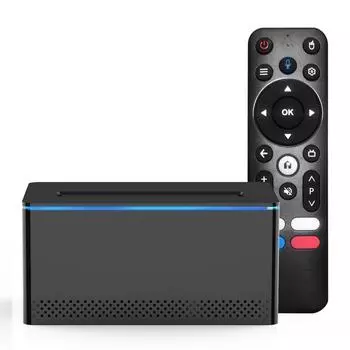X6 Android 11.0 Smart TV Box Amlogic S905Y4 4K медиаплеер LPDDR4 2 ГБ EMMC 16 ГБ с жестким диском SATA6 US Plug чёрный