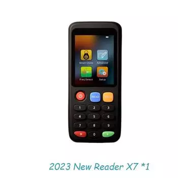 X7 RFID смарт-считыватель чипов IC ID клон-копир 125 кГц устройство записи бейджей 13,56 МГц дубликатор меток 140x55x17 мм