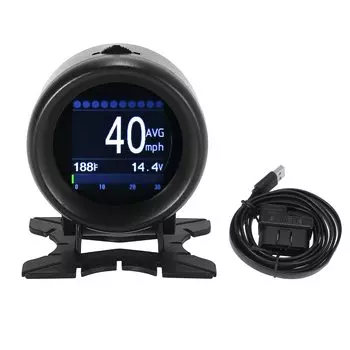 X AUTOHAUX Car X60 O BDII KMH MPH Digital Speedometer HUD Multimeter Turbo Boost