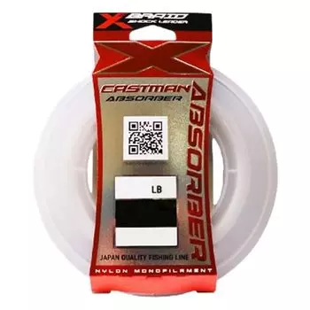 XBRAID Нейлоновый Лидер Castman Absorber Super Fine Прозрачный 30м 35 Нет. (130 фунтов)