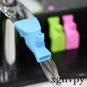 xgnvpy Three Color Soft Silicone Faucet Extender Tap Accessory Filter Portable Travel Hygiene Kitchen Bathroom Gadget Tool розовый