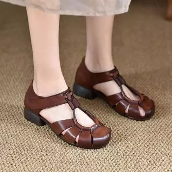 Xia Flat Bottom Hollow Simple Trendy Feminine Casual Korean Version Fashion With Comfortable Women Shoes Sandals 35