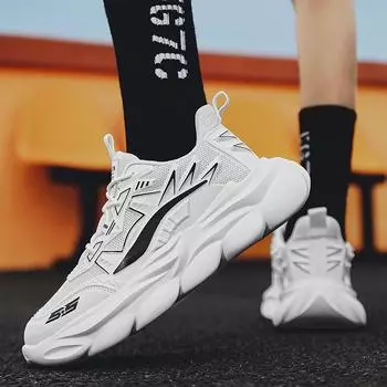 Xiaobai shoes 2024 spring and summer new thick-soled heightening casual dad shoes Korean version fashion trend low-top sports shoes 39