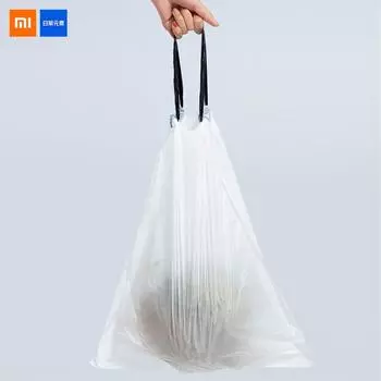 XIAOMI Daily Elements Мешок для мусора на шнурке Прочность Одноразовый мешок Утолщенный материал HDPE 15 л Большой объем Термостабильность