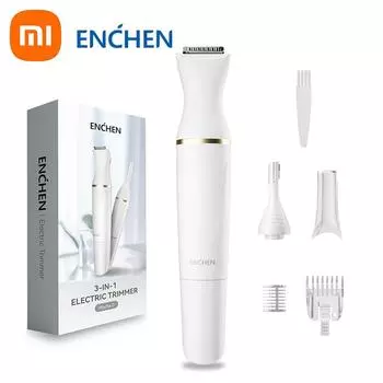 Xiaomi ENCHEN Mocha D 3 в 1 триммер для бровей Женская бритва для удаления волос бритвенная машина для лица депилятор депилятор инструмент для женщин белый