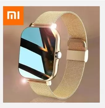 Xiaomi Full Touch Sport Smart Watch для мужчин и женщин, фитнес-трекер с функцией отслеживания сердечного ритма, Bluetooth-звонок, наручные часы GTS plus