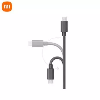XIAOMI Кабель для быстрой зарядки 5 В 1,5 А 20 СМ Micro USB для наушников-смартфонов 20MM чёрный