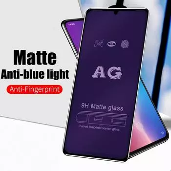 Xiaomi Mi 11 Lite Redmi Note 13s 13 12s 12 11s 11 10s 10 9s 9 8 Pro Poco X6 X5 X3 NFC 12C 13C 10C 9T 9C Матовое закаленное стекло Blue Ray Защитная пленка для экрана Poco X3 Pro