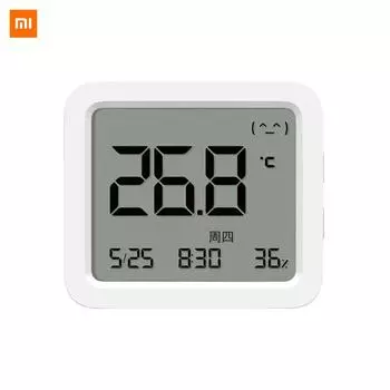 XIAOMI Mijia Bluetooth Thermometer 3 Умный электрический цифровой гигрометр Температура и влажность белый