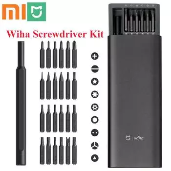 Xiaomi Mijia ежедневное использование отвертка 24 в 1 набор прецизионных отверток 60HRC магнитные биты домашний комплект инструменты для ремонта набор отверток «сделай сам»