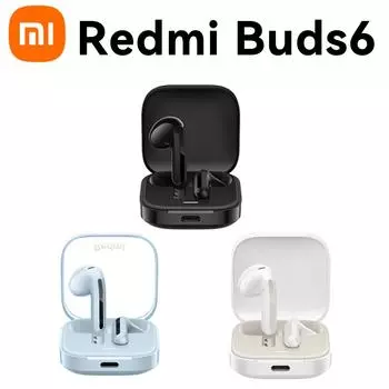 Xiaomi Redmi Buds6 Vibrant Беспроводная Bluetooth-гарнитура Xiaomi Redmi Гарнитура Semi-Ear Call Шумоподавление белый