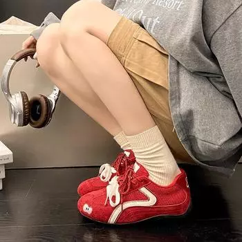 Xiaoxiang розовые немецкие тренировочные одиночные туфли женские 2025 новые цвета, подходящие для отдыха, спорта, внутренняя высота, увеличивающая толстую подошву Birken Forrest Gump bo 35 синий