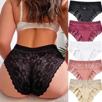 XL-XXXXL Большие размеры Женское нижнее белье Трусы с высокой талией Женские трусики больших размеров Трусики-панталоны XL чёрный