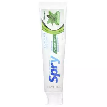 Xlear, зубная паста Natural Spry, без фтора, мята, 5 унций (141 г)