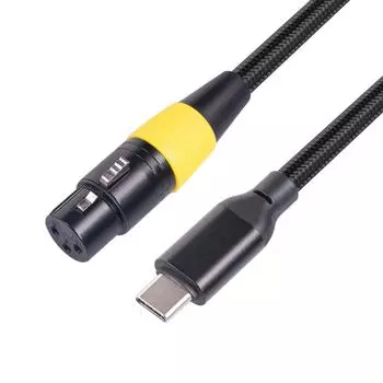 XLR к USB-C адаптер кабель микрофон Женский XLR шнур к компьютеру ПК Тип-C Интерфейс - Адаптер Шнур 2M 3M 200CM