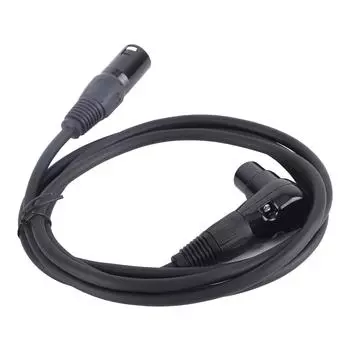 XLR микрофонный удлинительный кабель-адаптер 90 градусов XLR мама на прямой XLR папа 3-контактный микрофонный разъем 1.8m/5.9ft