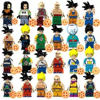 Xp048-055 062-069 079-086 Dragon Ball Saiyan Конструктор Кукла Игрушка Пакет