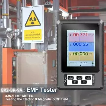 XR2 Handheld Digital Tester Electromagnetic Radiation Detector High Accuracy Professional Semi-functional Type EMF Meter
