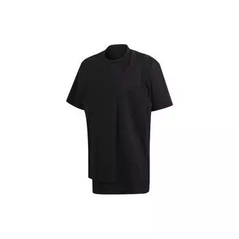 Y-3 Layered Split-Hem Loose Short Sleeve T-Shirt Men Tops Black GK4349