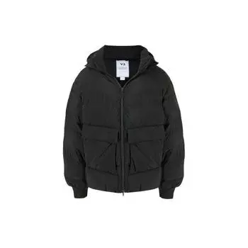 Y-3 Logo Puffer Down Jacket Winter Men Jackets Black HA5556M