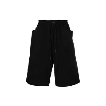 Y-3 Однотонные шорты-бермуды с эластичной талией Мужские шорты Черный GV4228 XS