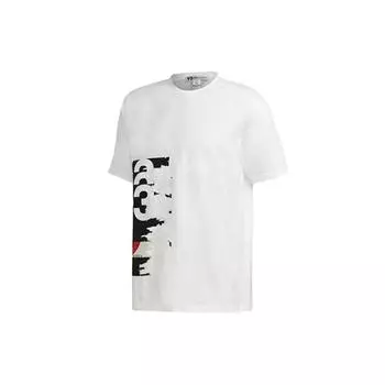 Y-3 Printed Casual Round Neck Short Sleeve T-Shirt Men Tops White GK4389