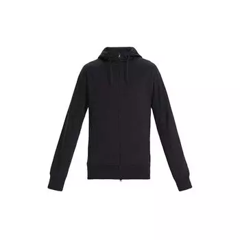 Y-3 Signature Logo Cuff Hoodie Jacket Men Outerwear Black DY7254