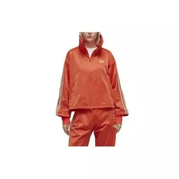 Y-3 SS23 Куртка с логотипом и воротником-стойкой на молнии с длинными рукавами Женская куртка Оранжевая IA1422