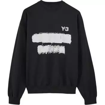 adidas x Y-3 U GFX Свитшот Черный Унисекс Уличная одежда JN4881 S