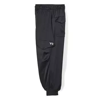 Y-3 Tch Slk Crg Pant 23SS Повседневные спортивные брюки карго с эластичной кулиской, зауженные к низу, длиной девять точек, женские брюки, черный IL2155 XS