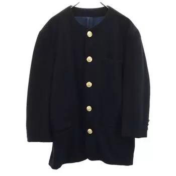 Y’s for men 90-е Пальто без воротника из смесовой шерсти с длинным рукавом Мужское Б/у