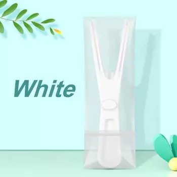 Y-shaped Replaceable Oral Hygiene Dental Floss Holder OPP individual packaging белый