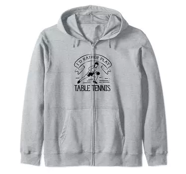 Я бы лучше поиграл в настольный теннис Hobby Summer Zip Hoodie синий