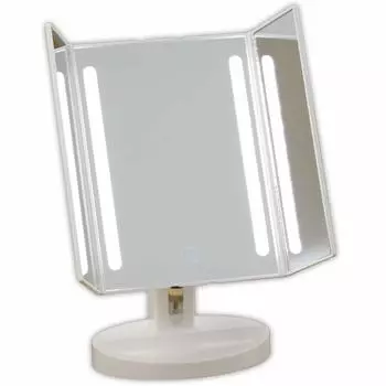 Yamamura LED light makeup mirror three-sided YBM-1631 белый