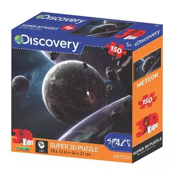 Yamasan Prime 3D Discovery Meteor 10899 Finished 46 x 31 cm 150 Pieces Size /