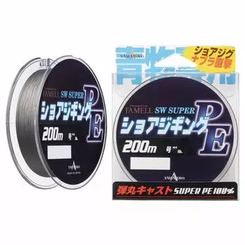 YAMATOYO Line SW Super PE Shore Jigging PE 200m Gray No. 1. серый