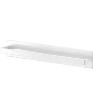 Yamazaki 4231 Magnetic Bathroom Towel Hanger, White, Approx. W11.0 x D1.8 x H2.0 inches (28 x 4.5 x 5 cm), Mist Bathroom Storage, Towel Hook Included