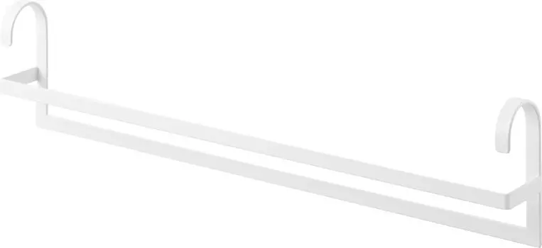 Yamazaki clothes hanger with increased storage capacity W60 White W60 x D6 x H14cm Smart closet hanger staggered storage 10007 2-tier space-saving белый