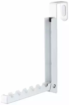 Yamazaki Jitsugyo 7161 Складная дверная вешалка Smart White 2 x 7~20,5 x 20 см белый