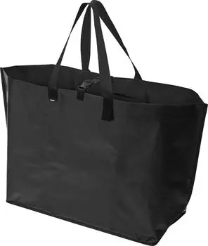Yamazaki Jitsugyo be wiped with Polyethylene sheet Outdoor play storage bag Wide black Main Approximately W66 x D26 x H52cm not Tower storage bag Easy чёрный